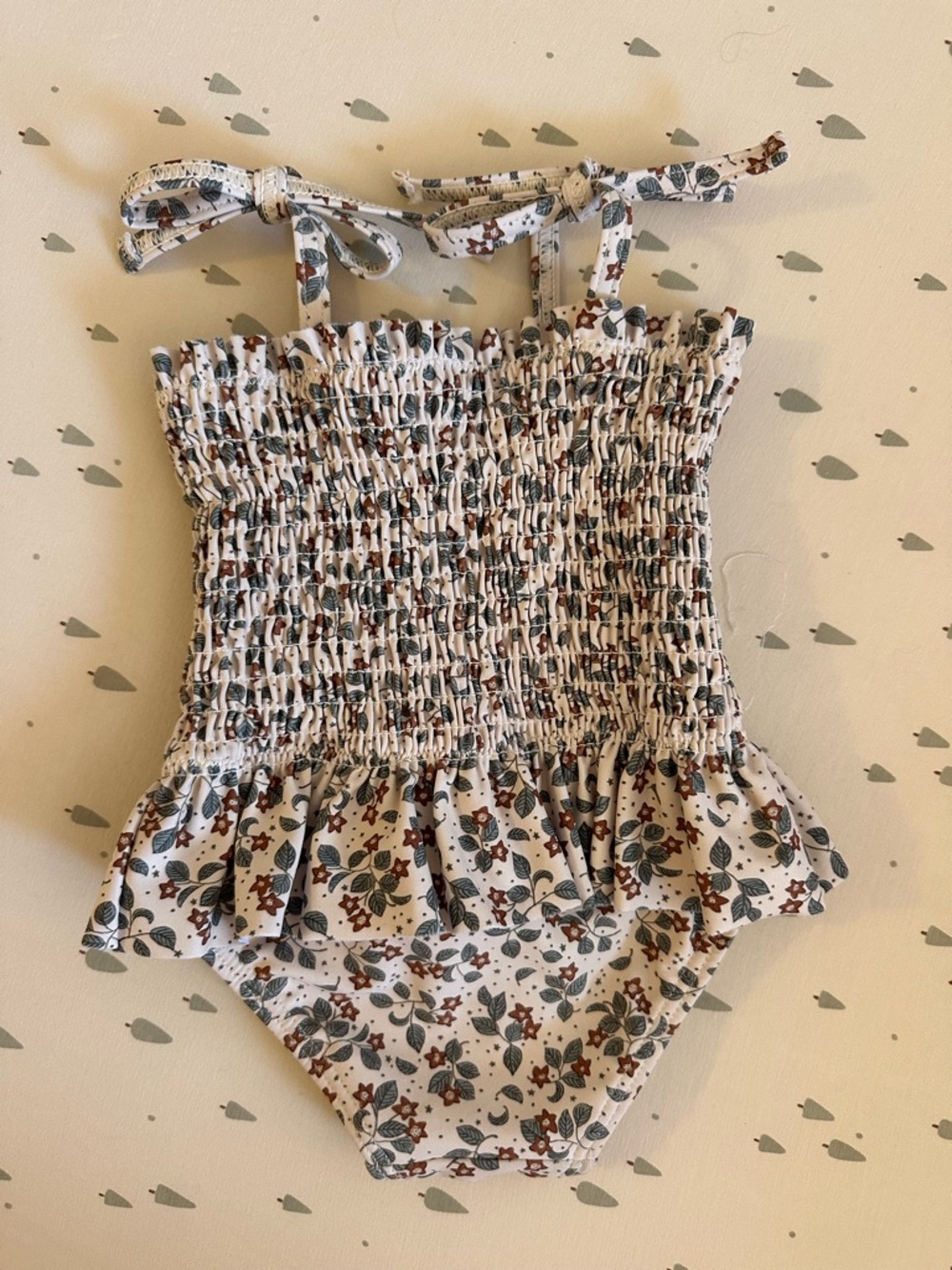 Quincy Mae Smocked One-Piece Swimsuit